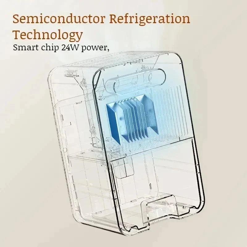 Intelligent Portable Dehumidifier with Deodorizing, Moisture Absorbing Mold Eliminator for Bedroom Office Dampness Control Peaceful Pleasures Health and Wellness