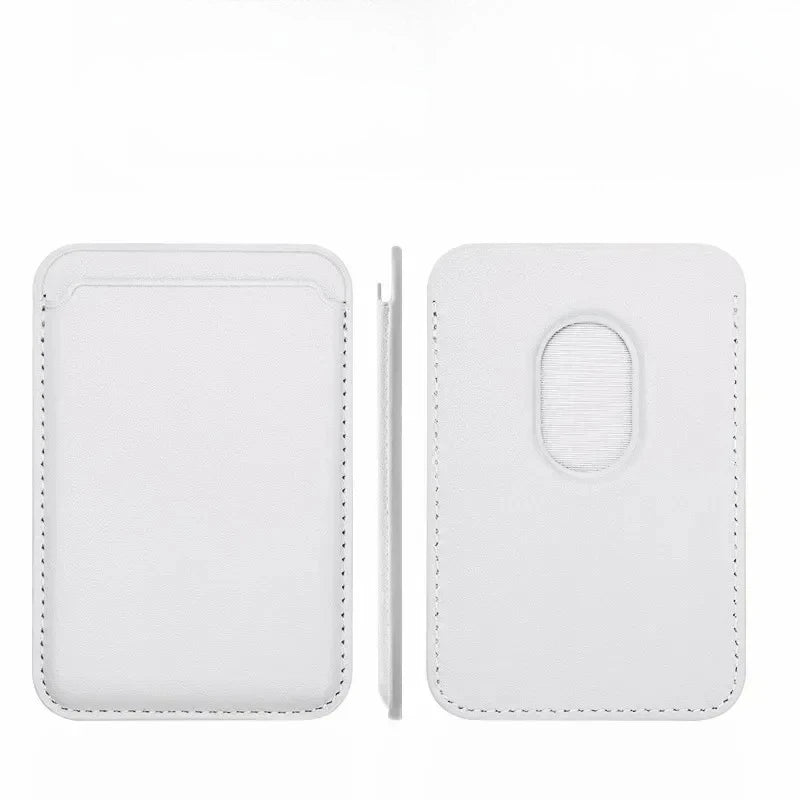 2026 Top Selling！Phone Accessories Magnetic Wallet Holder Leather Case For iPhone13/12/14/15/16/17 Pro Max Phone Card Holder Peaceful Pleasures Health and Wellness 131-White