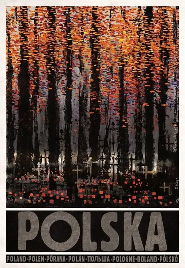 Retro Poland Podhale Kocie Góry Canvas Wall Art Print | Unframed