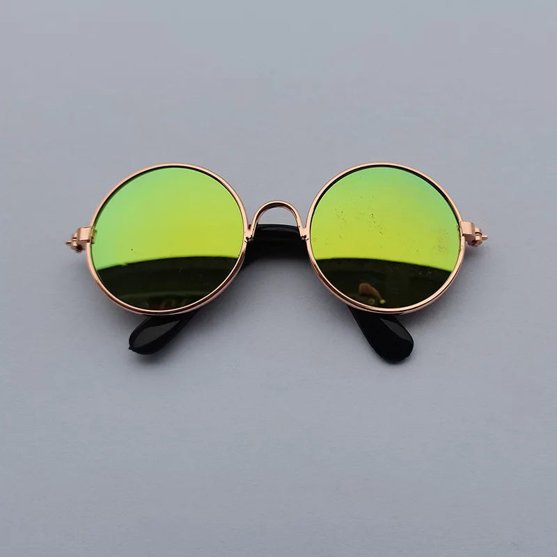 Vintage Round Pet Glasses for Dogs & Cats | Photo Props