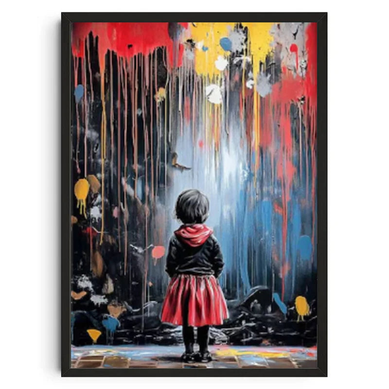 Banksy Graffiti Canvas Wall Art Print | Unframed Home Decor