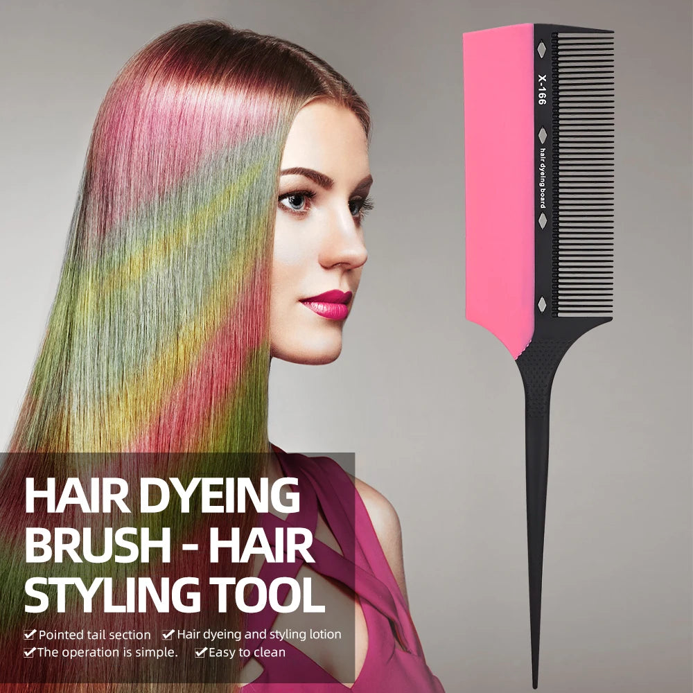 Salon Quality Hair Dye Brush Comb Fine-Tooth Applicator Tip-Tail Sectioning Tool for Home Highlight Dyeing Peaceful Pleasures Health and Wellness