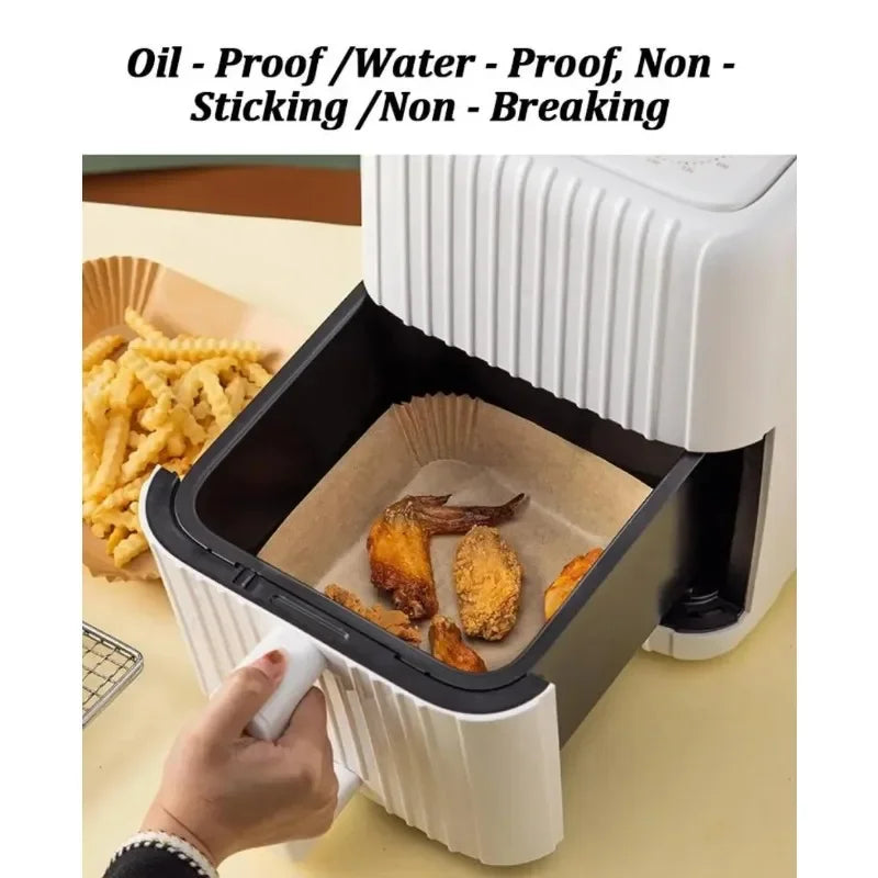 Disposable Air Fryer Parchment Paper Liners – 30/50 Pack
