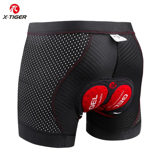 X-TIGER Men's 5D Gel Pad Cycling Shorts – Breathable Anti-Slip Padded Cycling Shorts Oasis Select