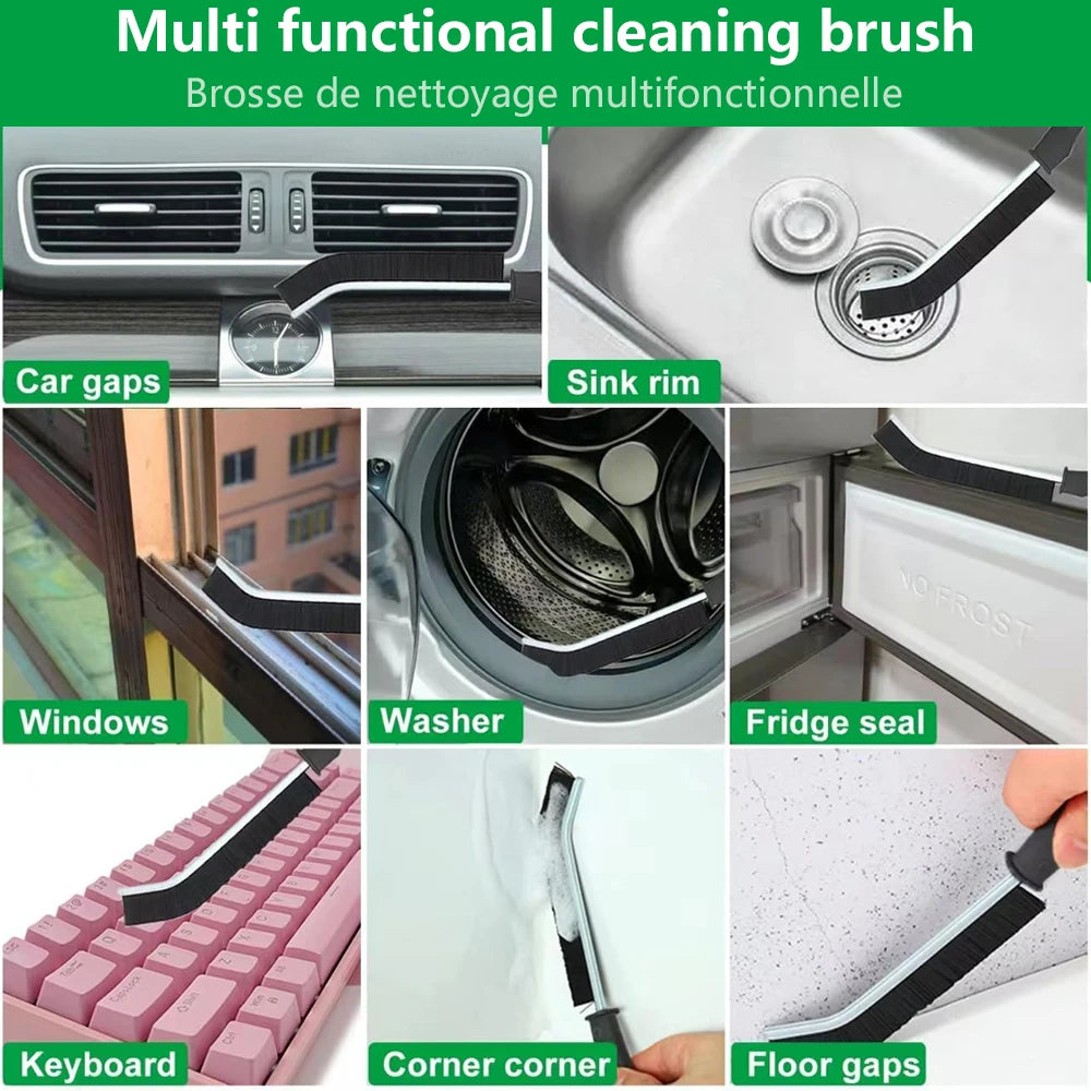 Hard Bristle Crevice Cleaning Brush for Fine Seam Corners Groove Window Cleaning Tools Kitchen Bathroom Home Tiles Joints Brush Peaceful Pleasures Health and Wellness
