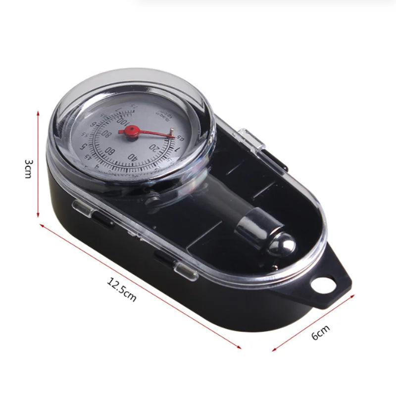 Tire Pressure Gauge Multi-functional Tire Pressure Gauge Mechanical High-precision Automotive Tire Pressure Gauge Box Peaceful Pleasures Health and Wellness