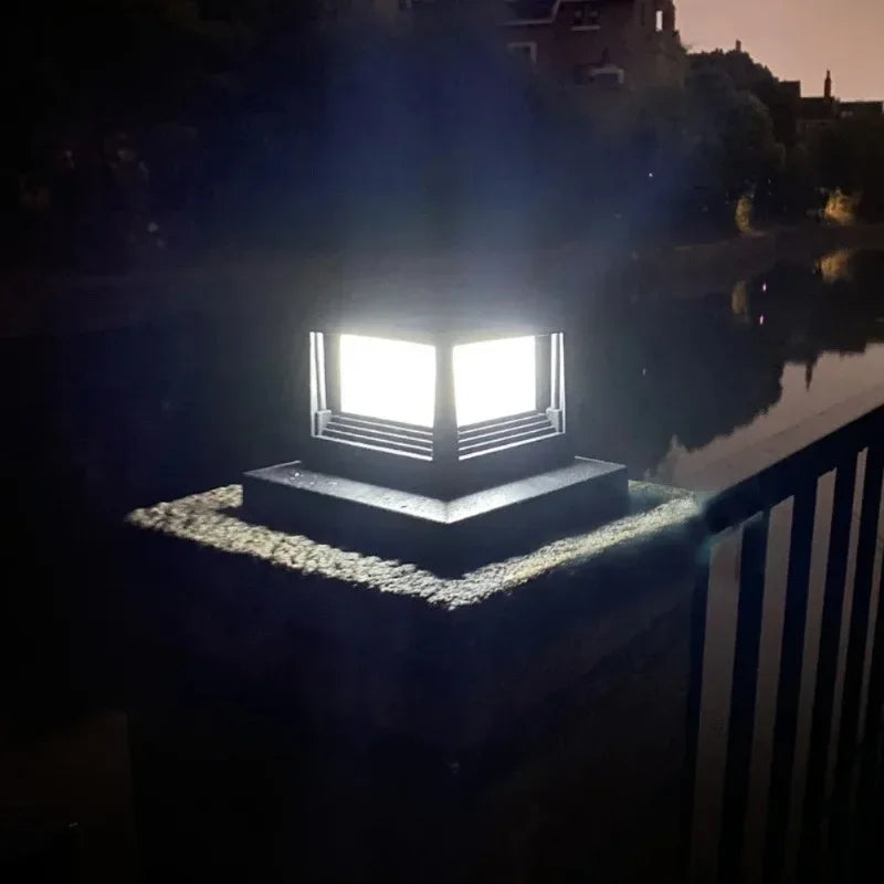 Solar Pillar Post Cap Light | Waterproof LED Garden Fence Lamp