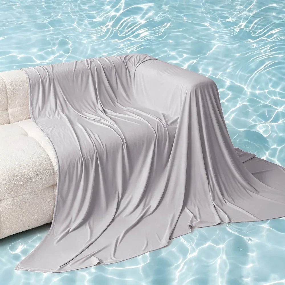 Ultra Soft Cooling Throw Blanket – Lightweight Breathable Summer Quilt