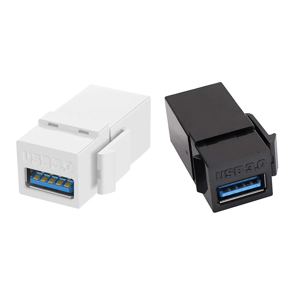 USB To USB Adapter Female To Female Connector for Wall Plate Outlet Panel USB 3.0 Keystone Jack Inserts Easy Installation Peaceful Pleasures Health and Wellness