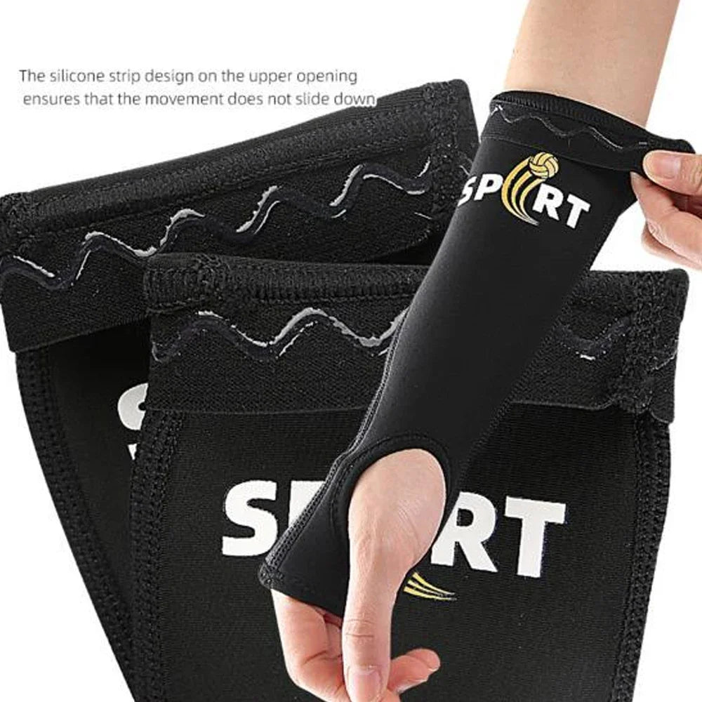 Volleyball Arm Sleeves with Foam Pads & Thumb Hole – 1 Pair Volleyball Arm Sleeves Peaceful Pleasures Health and Wellness
