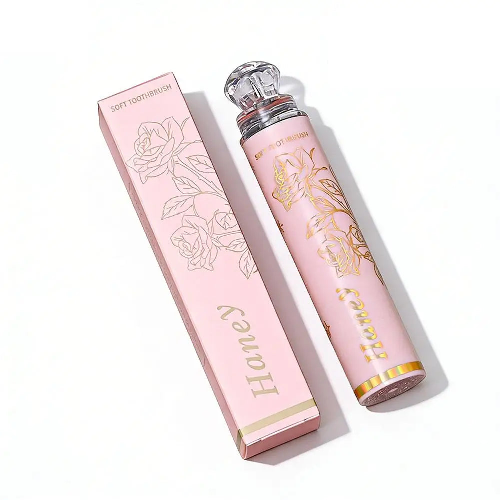 Lipstick Folding Travel Toothbrush – Ultra Soft Gift Box