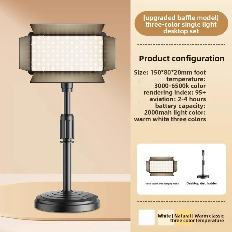 SHINEKNOT Portable LED Fill Light for Photography & Streaming