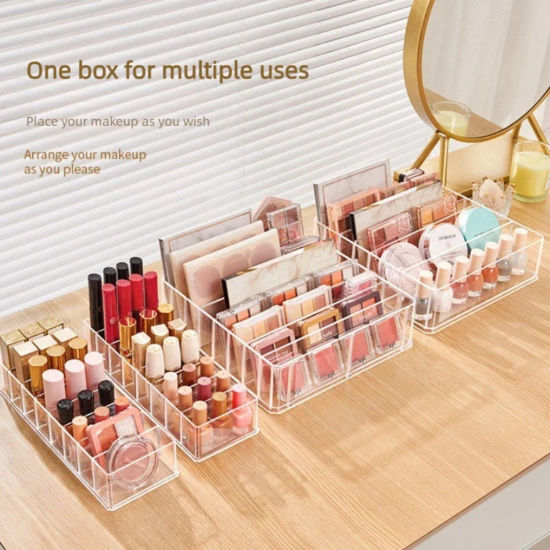 Desktop Cosmetic Organizer – Lipstick, Nail Polish & Palette Storage