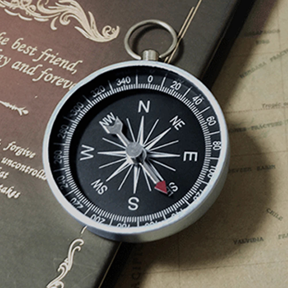 Pocket Compass – Aluminum Alloy, High-Transparency Glass | Camping, Hiking & Navigation Peaceful Pleasures Health and Wellness