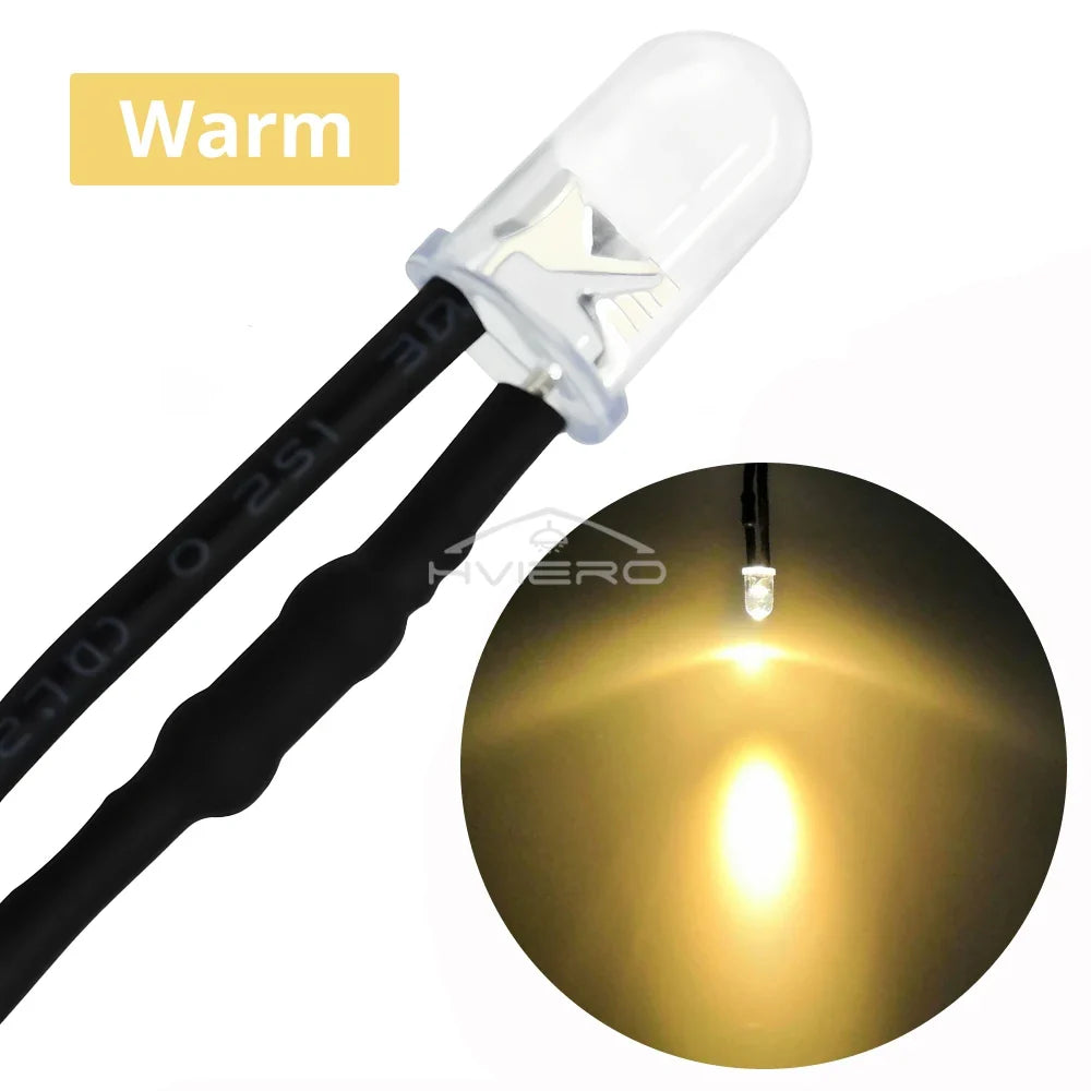 5mm DC 12V Pre-Wired LED Diodes | Atmosphere Lighting Bulbs