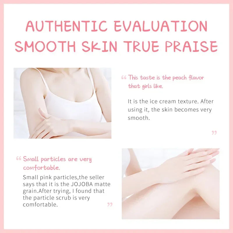 LAIKOU Honey Peach Body Scrub – Exfoliate & Moisturize Skin