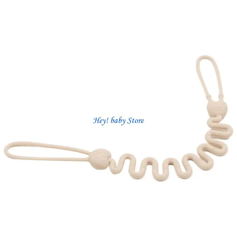 Silicone Pacifier Clip & Teether Holder for Baby Boys & Girls