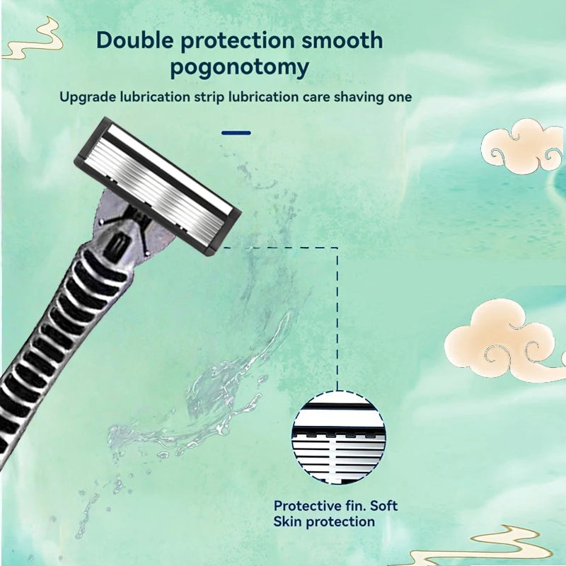 6-Layer Double Edge Safety Razor – Vintage Manual Shaver