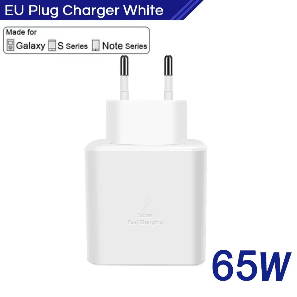 65W GaN USB-C Fast Charger Wall Adapter – iPhone & Android