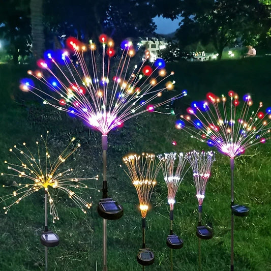 Solar Fireworks Lights Outdoor – Garden Patio Holiday Decor Solar Garden Lights Peaceful Pleasures Health and Wellness