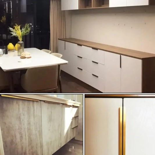 Hidden Drawer Pull Handle – Rose Gold Aluminum Cabinet Hardware Cabinet Pull Handle Oasis Select