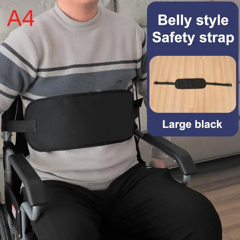 Wheelchair Waist Strap Belt Breathable Elderly Wheelchair Anti-Fall Azimuth Support Fixing Straps Nursing Band For Elderly Peaceful Pleasures Health and Wellness A4