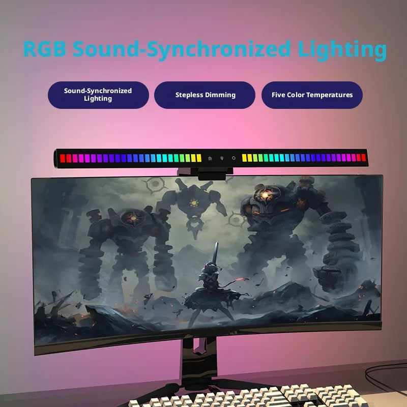 SHINEKNOT RGB Dual Monitor Light Bar | Dimmable LED Desk Lamp