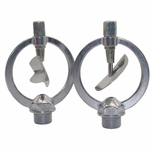 360° Rotating Zinc Alloy Garden Sprinkler Head 1/2" Thread 2-Pack Garden Sprinkler Head Oasis Select 2 packs