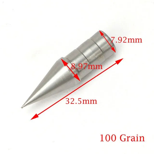 Archery ID3 2 4 5 6 8 0 Stainless Steel Insert Arrowhead Point Tips