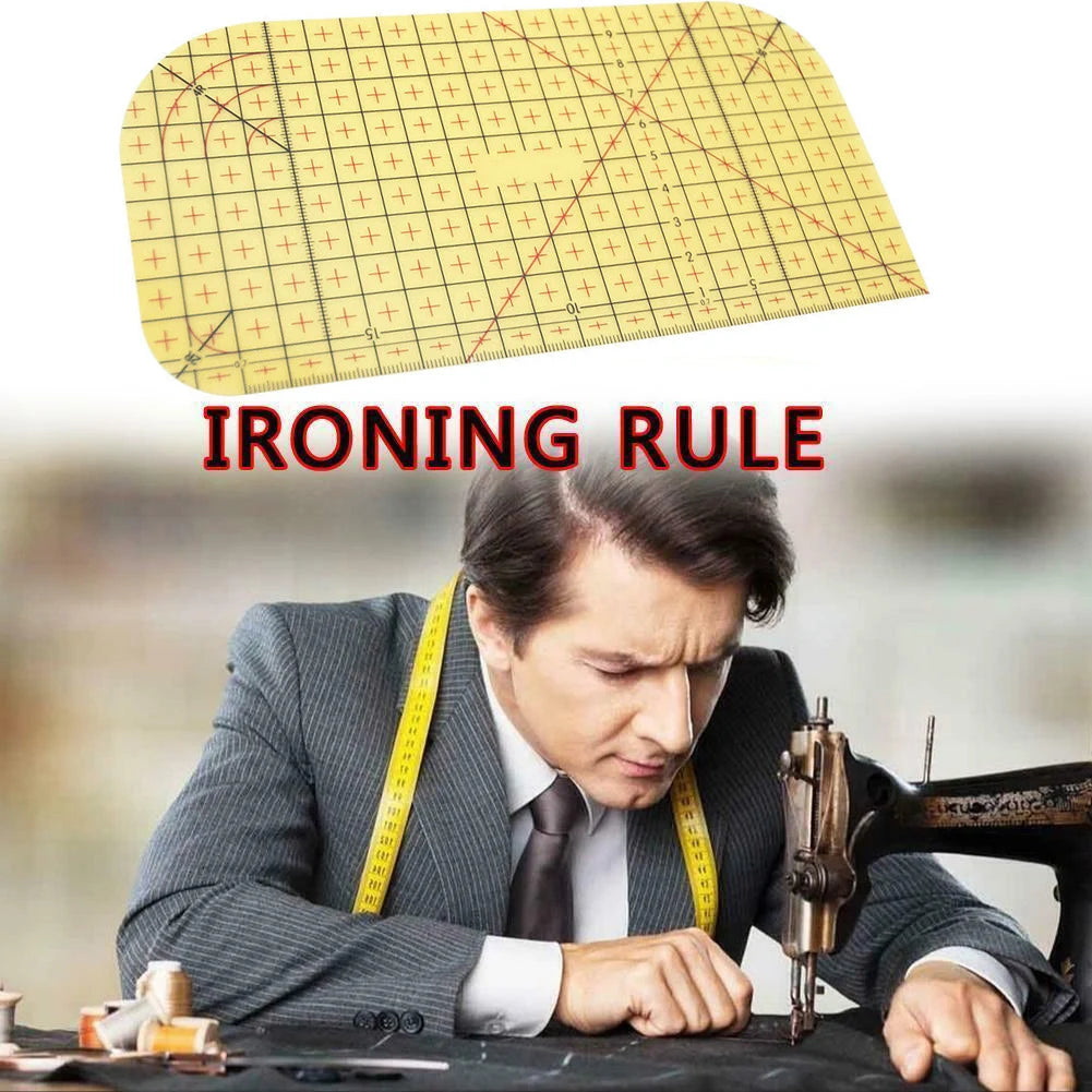 1Pcs New Style Ironing Ruler Convenient to carry Patch Tailor Craft DIY Sewing Supplies Measuring Handmade Tool Peaceful Pleasures Health and Wellness