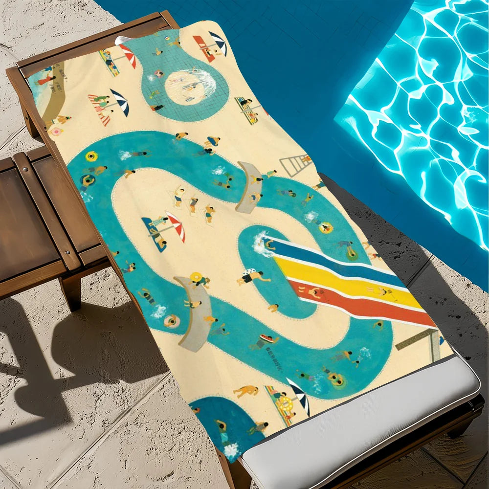 Quick-Dry Beach Towel | Soft Pool Towel for Travel & Gym Quick-Dry Beach Towel Peaceful Pleasures Health and Wellness z7 STJ70x140CM