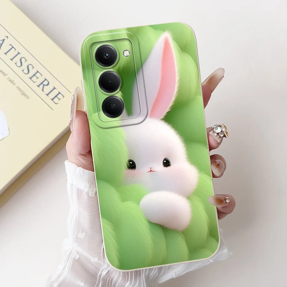 For Xiaomi Redmi 15 4G 5G Case Cute Panda Rabbit Cartoon Cover Shockproof Phone Case For Xiaomi Redmi 15 5G Redmi15 4G Soft Bags Peaceful Pleasures Health and Wellness TYbai2123 Xiaomi Redmi 15 4G