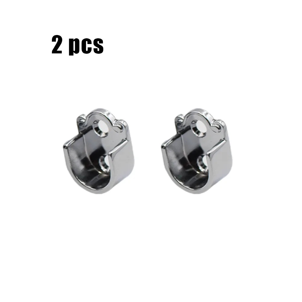Wardrobe Bracket Heavy Duty Rod Socket Flange Holder Closet End