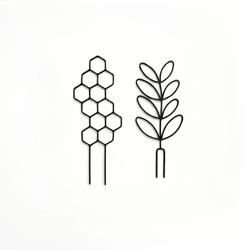 Indoor Plant Trellis – Leaf Shape Climbing Support for Pots Plant Trellis Peaceful Pleasures Health and Wellness
