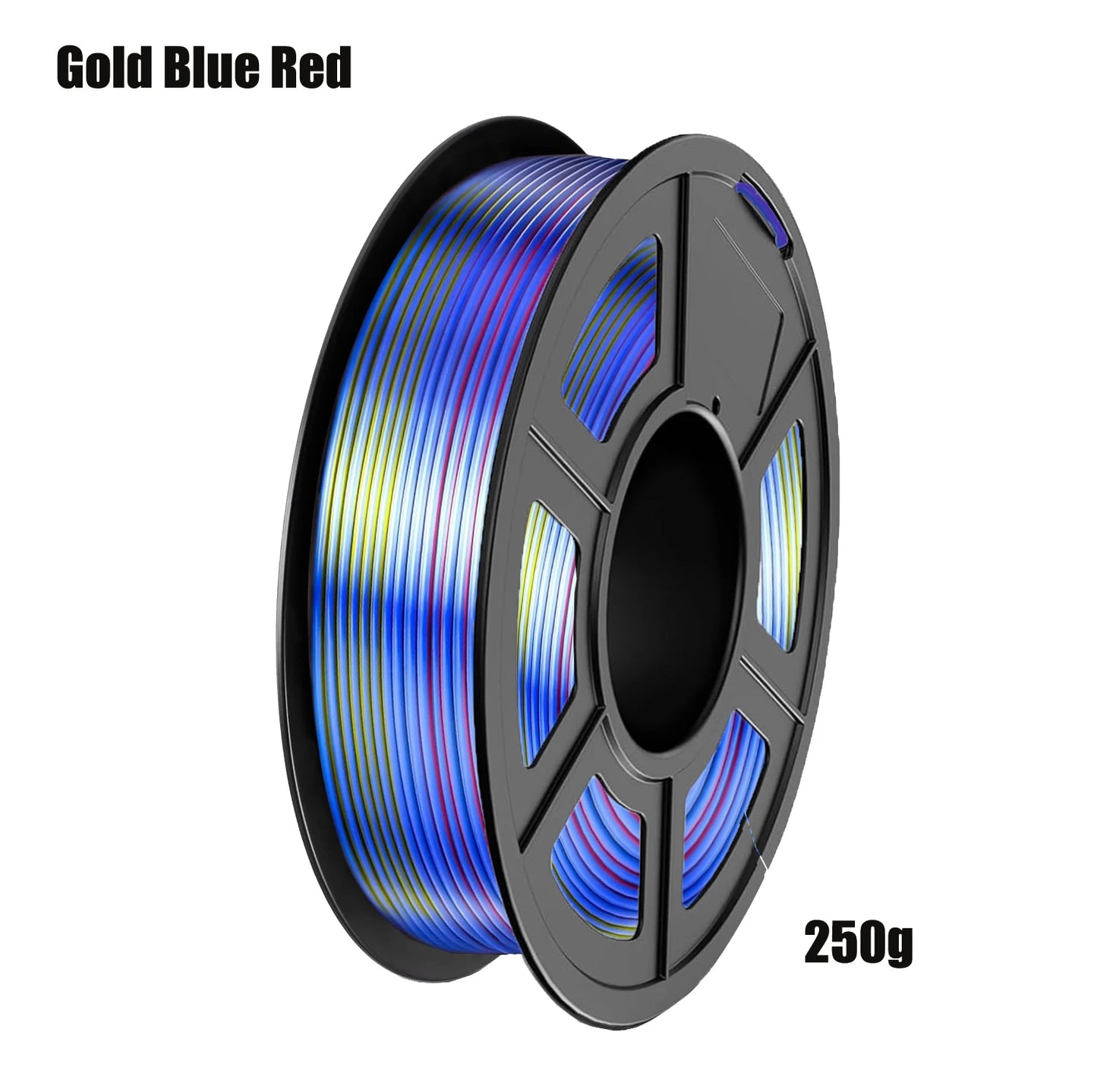 DINGSUN 4-Color Silk PLA+ Filament Bundle 1.75mm Shiny Finish