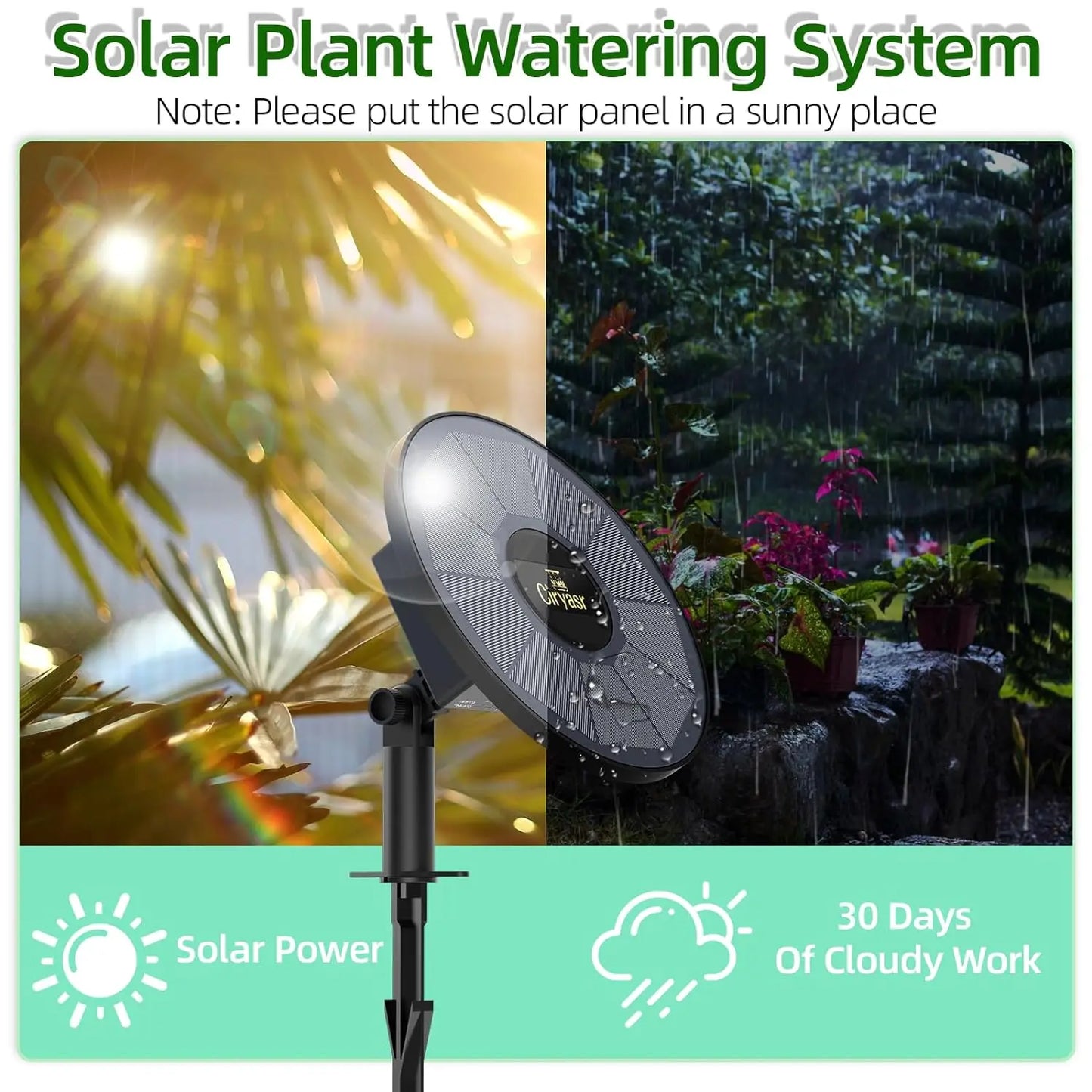 Solar Drip Irrigation System – 6 Timers, 15 Pots, IP65