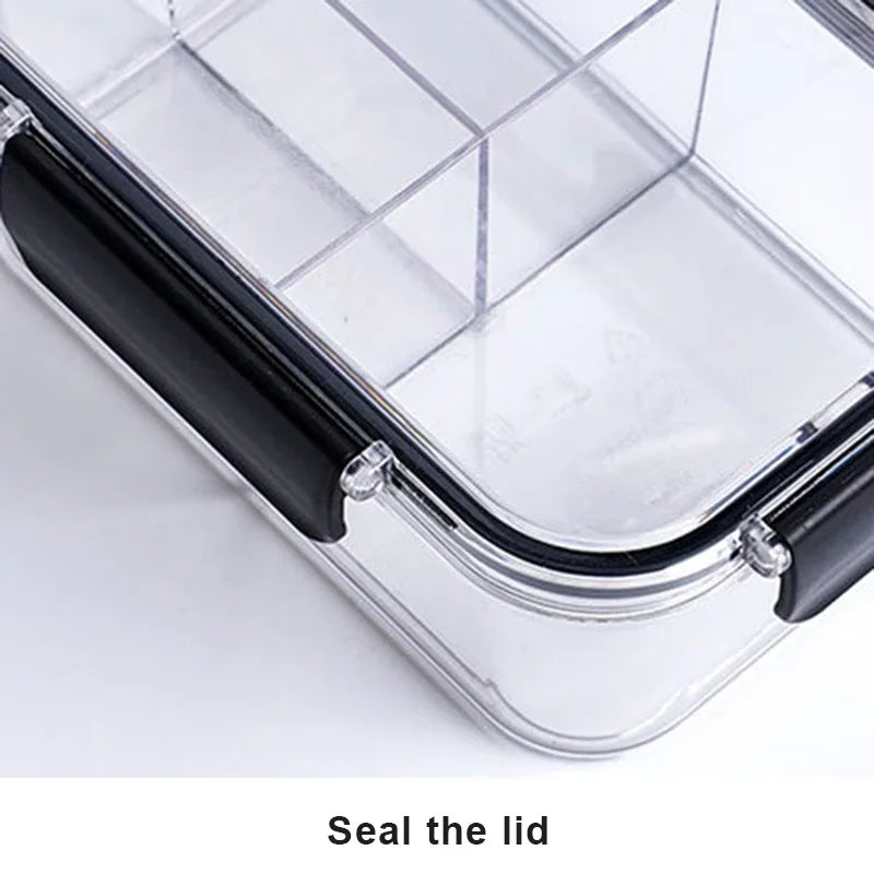 Portable Lunch Box for Kids School Microwave Transparent Bento Box with Compartments Salad Fruit Food Sealed Jar Container Box Peaceful Pleasures Health and Wellness