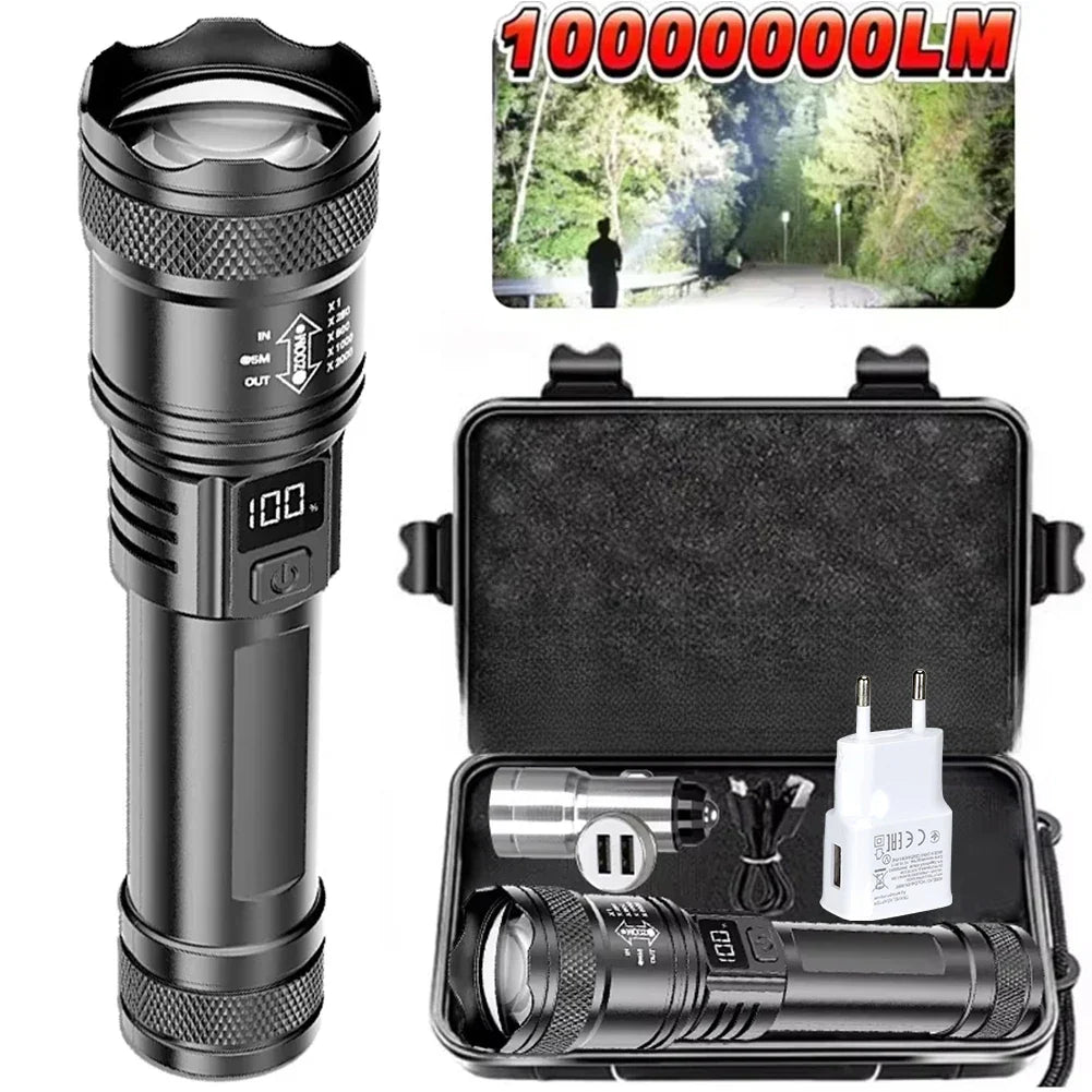 KDULIT Rechargeable LED Flashlight | Waterproof Tactical Torch