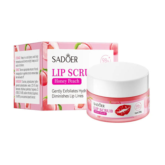 SADOER Fruit Lip Scrub Mask – Avocado Orange Strawberry Lip Scrub Mask Oasis Select