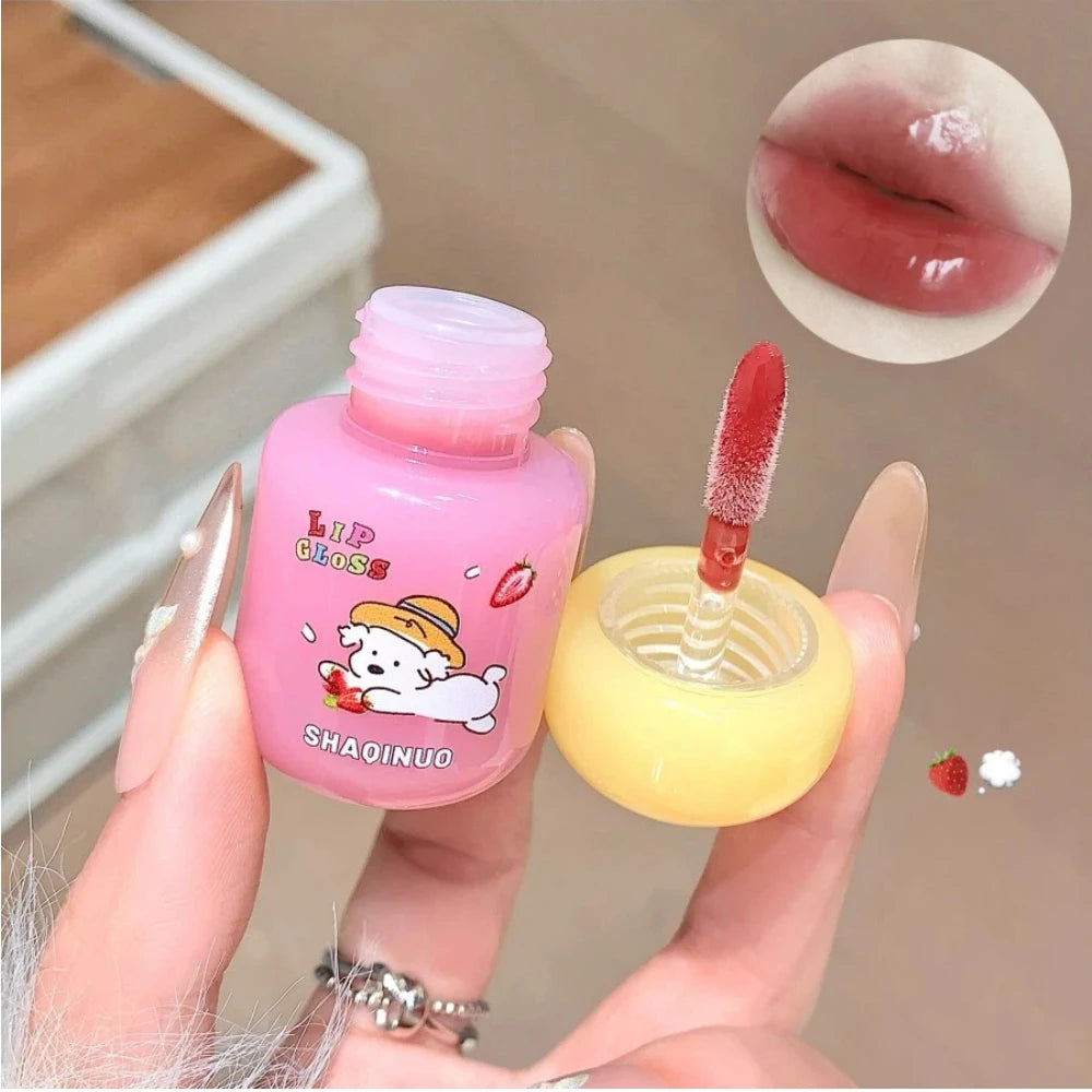 Mirror Jelly Lip Gloss – Hydrating Glass-Shine Lip Glaze | 6 Colors