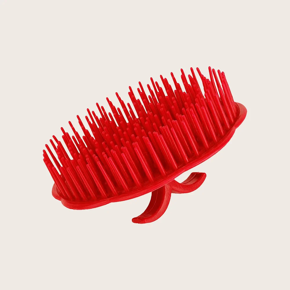 Silicone Scalp Massage Brush – Shampoo & Hair Care Comb