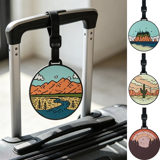 Starry Sky Luggage Tag | Anti-Loss Privacy ID Travel Bag Tag Luggage Tag Peaceful Pleasures Health and Wellness