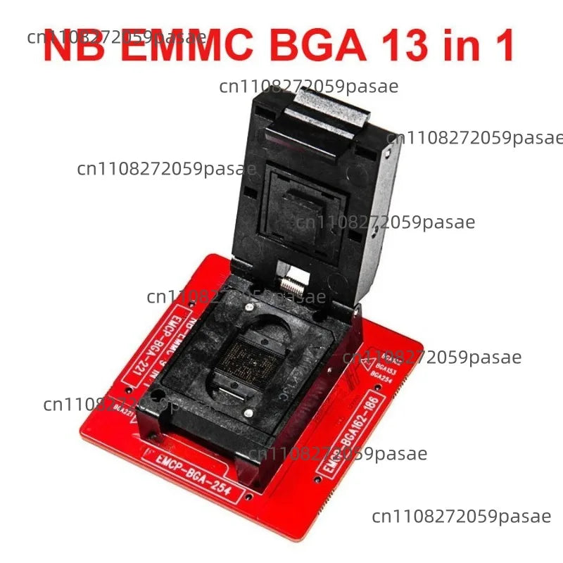 eMMC BGA 13-in-1 Socket Adapter Set | BGA100–BGA529
