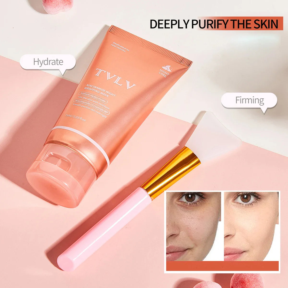 Nicotinamide Peel-Off Facial Mask – Deep Moisturizing Night Care
