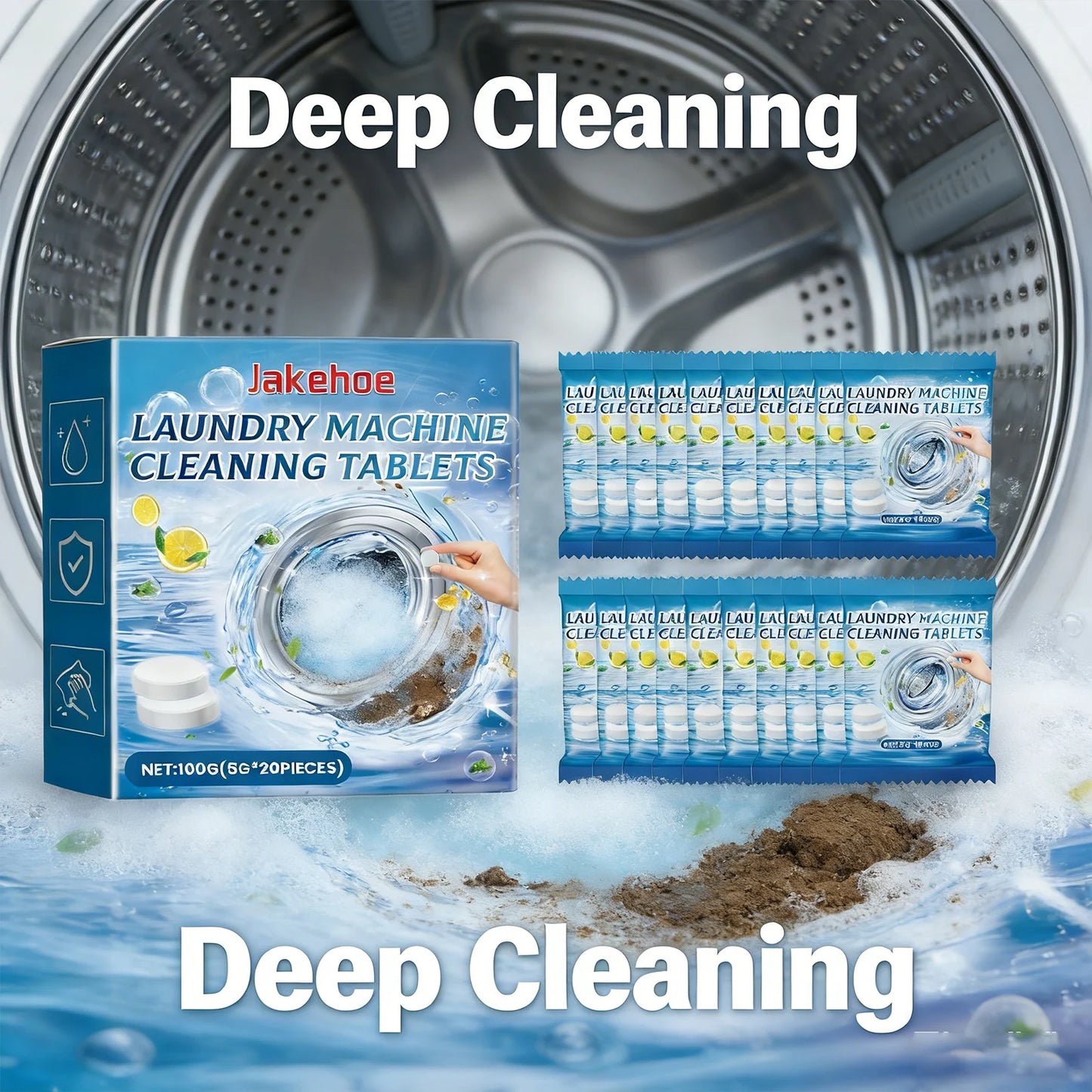 Washing Machine Cleaning Tablets Drum Laundry Sink Remove Dirt Eliminate Odors Reduce Bacterial Growth Washing Machine Cleaner Peaceful Pleasures Health and Wellness