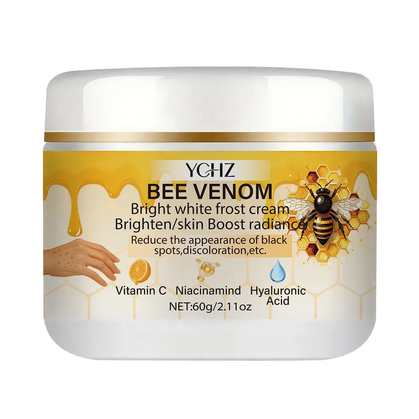 YCHZ Bee Venom Brightening Moisturizing Cream 60g – Unisex