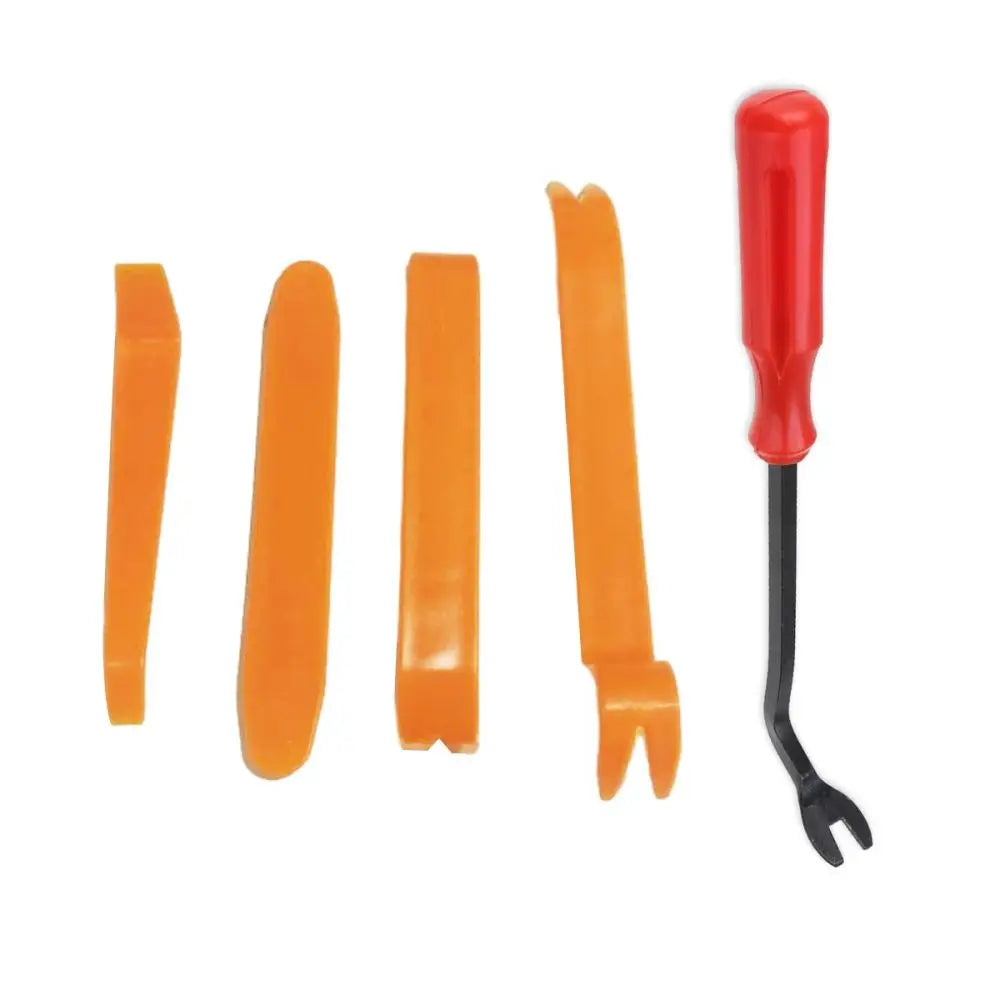 Auto Door Clip Panel Trim Removal Tools Kits Navigation Blades Disassembly Plastic Car Interior Seesaw Conversion Repairing Tool Peaceful Pleasures Health and Wellness Red
