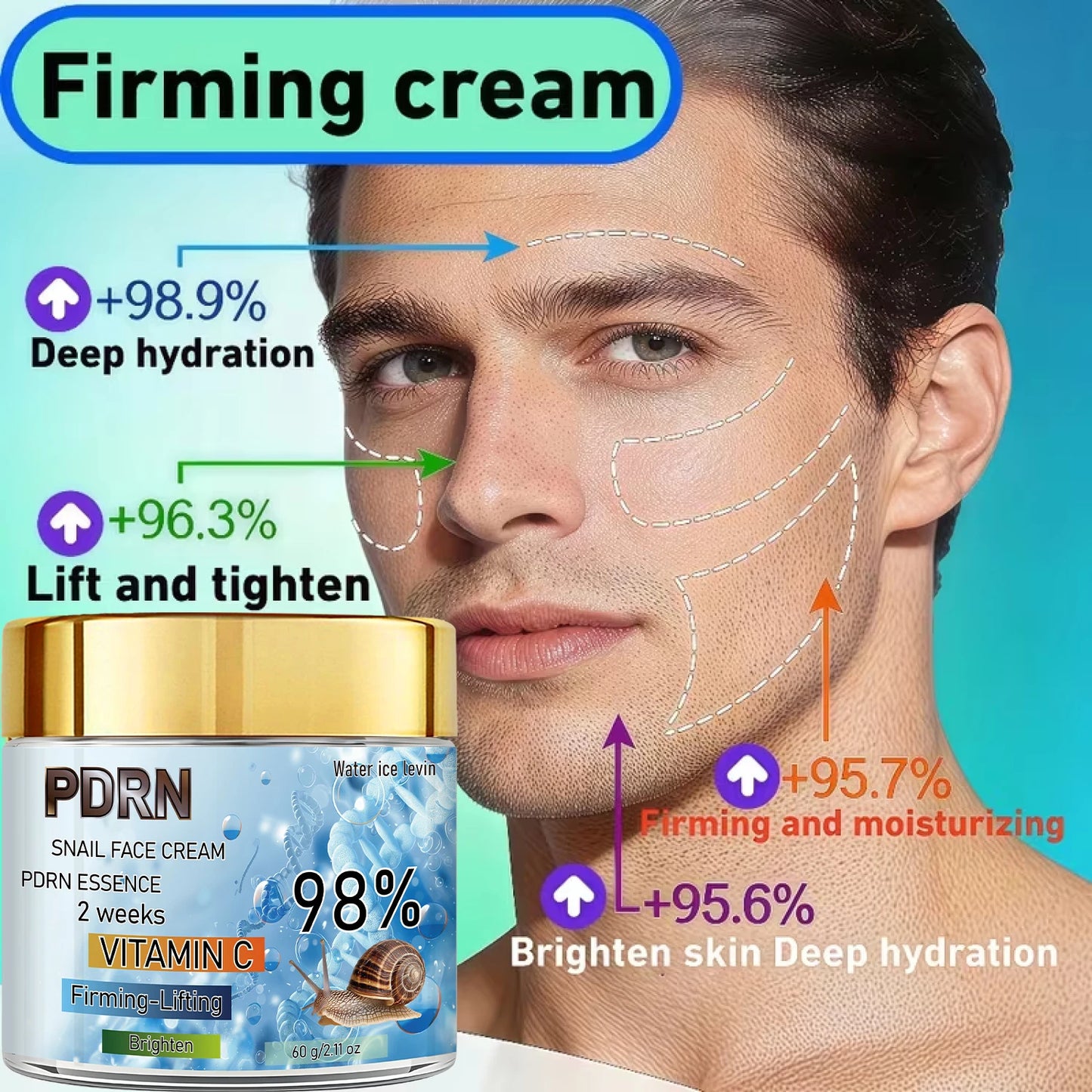PDRN Vitamin C Face Cream – Firming, Lifting & Hydrating
