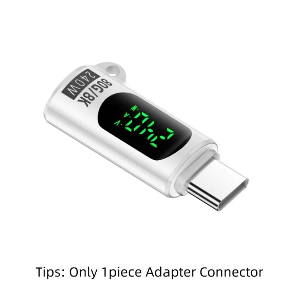 240W USB4 Type-C Adapter | 80Gbps, 8K, OTG, LED Display