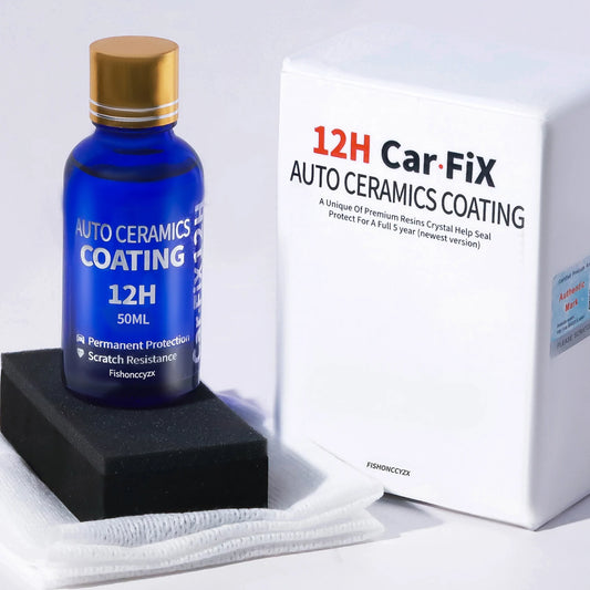 12H Ceramics for Car Polish Liquid Ceramic Coat Hydrophobic Glass Coating Paint Protective Foil Care Anti-scratch Auto Wax Peaceful Pleasures Health and Wellness 50ml set
